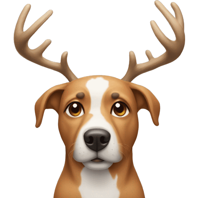 Dog with antlers emoji