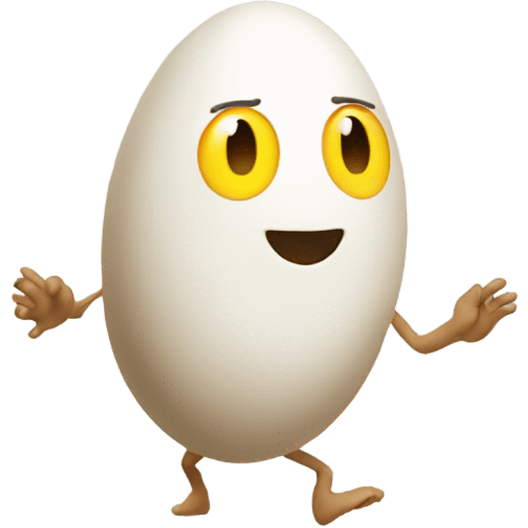 Egg dancing  emoji