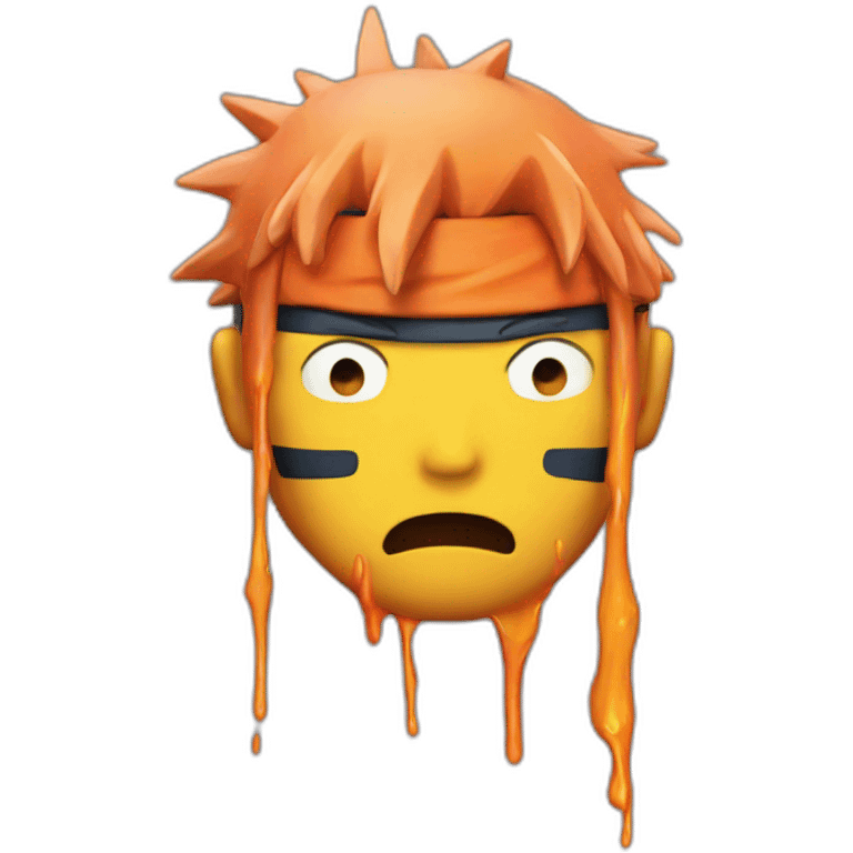 Naruto melting emoji emoji