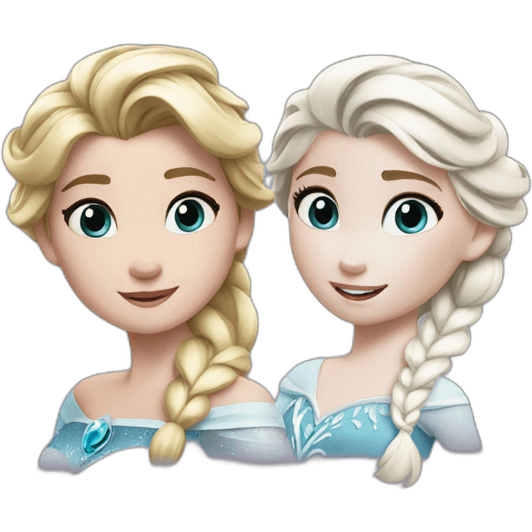 Anna and elsa emoji