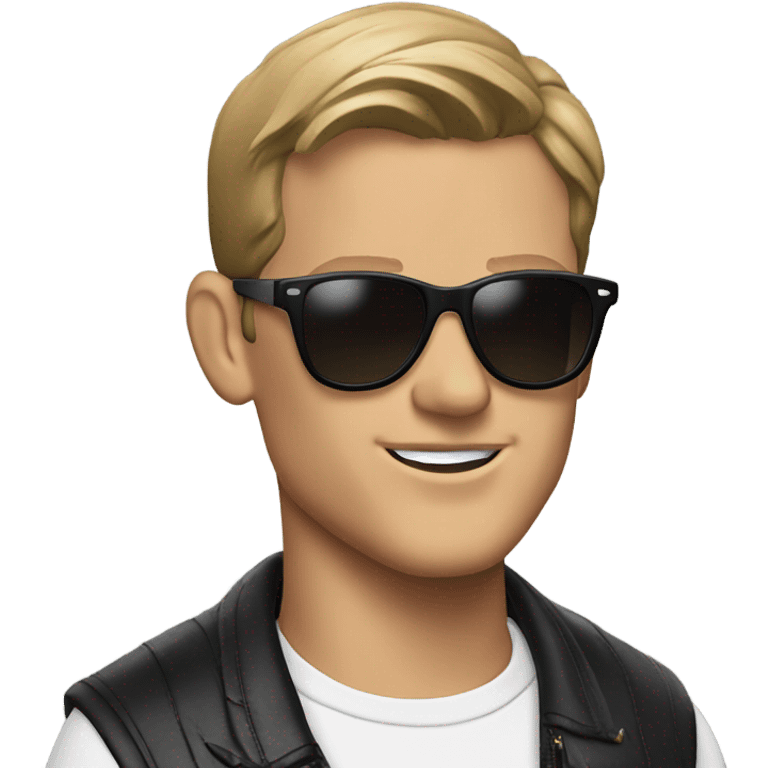 Joe burrow with sunglasses emoji