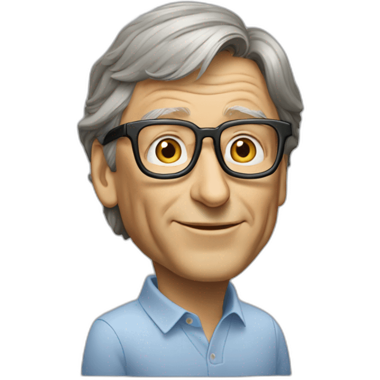 bill gates working on pc emoji