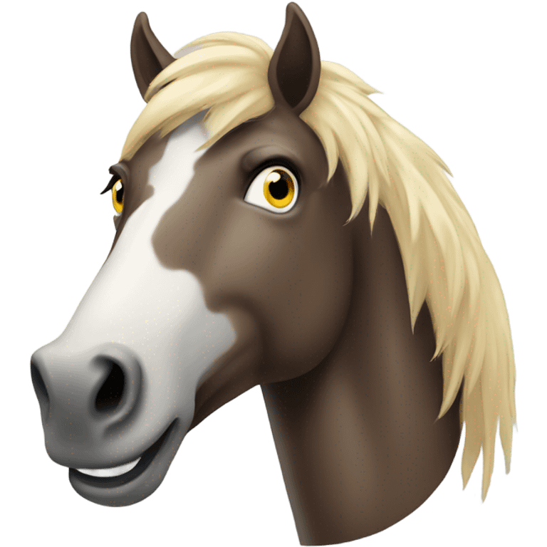 A crazy horse emoji