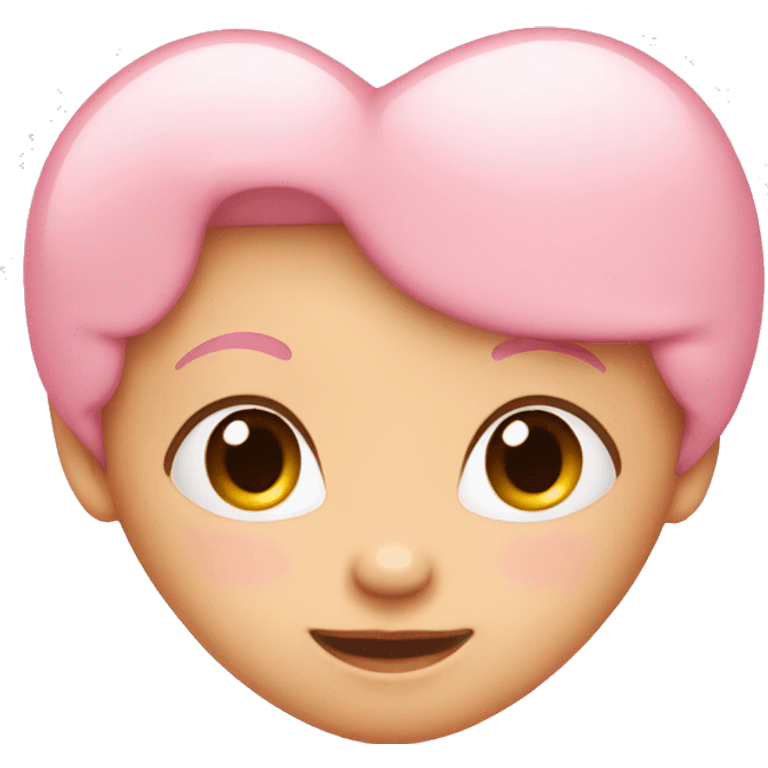 Baby pink heart emoji