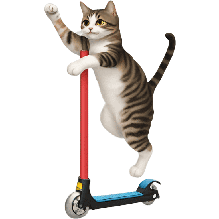 Cat on a pogo stick emoji