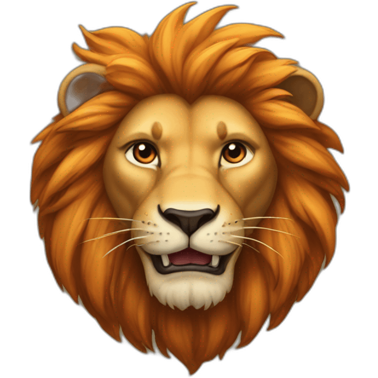 lion de feu emoji