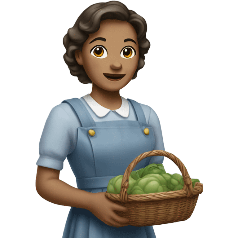 Dorothy holding basket emoji