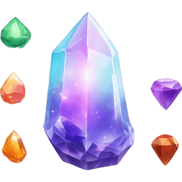 Chakra crystals emoji