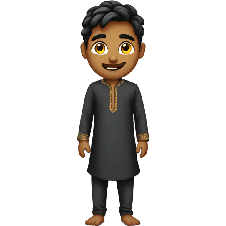 young man in kurta pajama full emoji