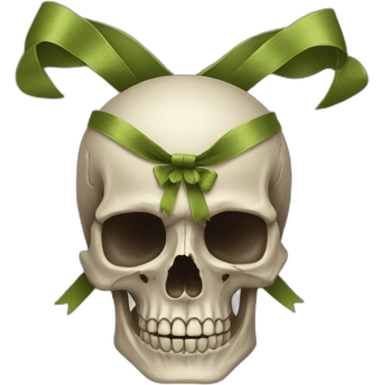 Bow on a skull emoji