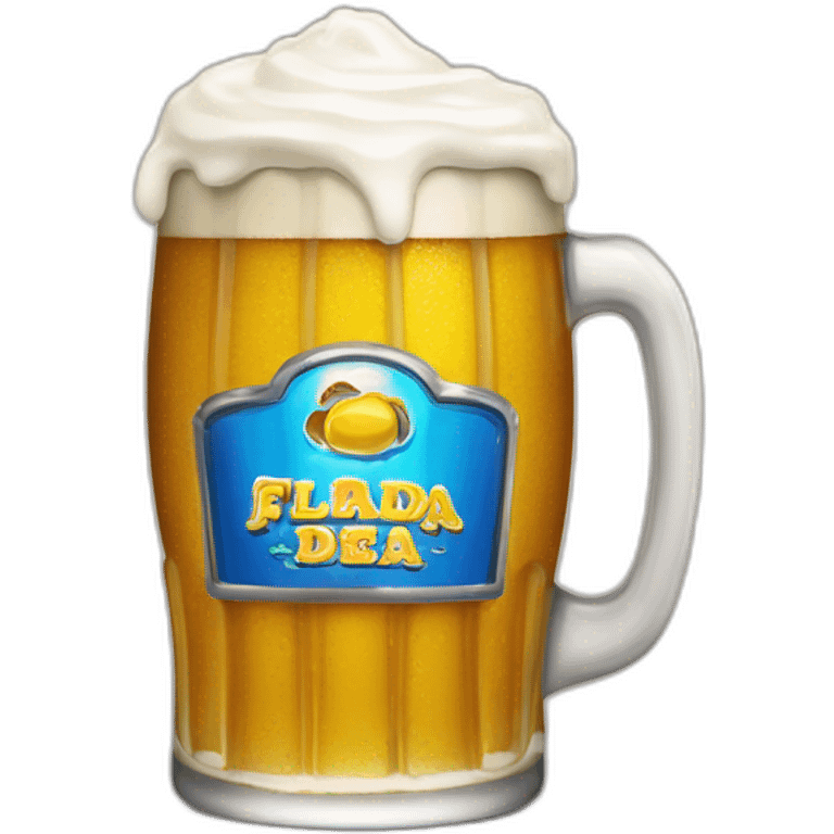 Tarro de cerveza helada emoji