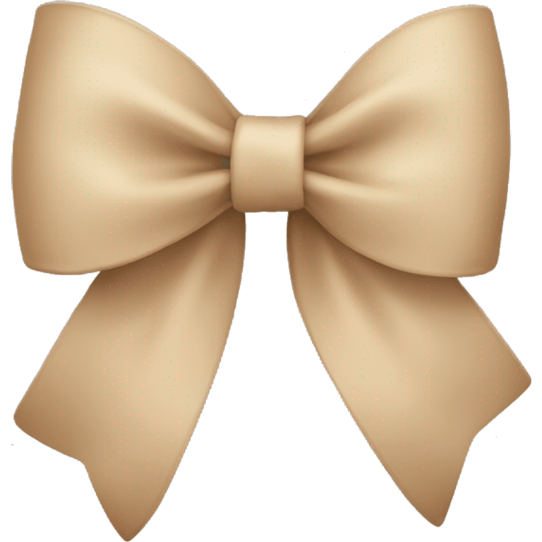 Beige bow emoji