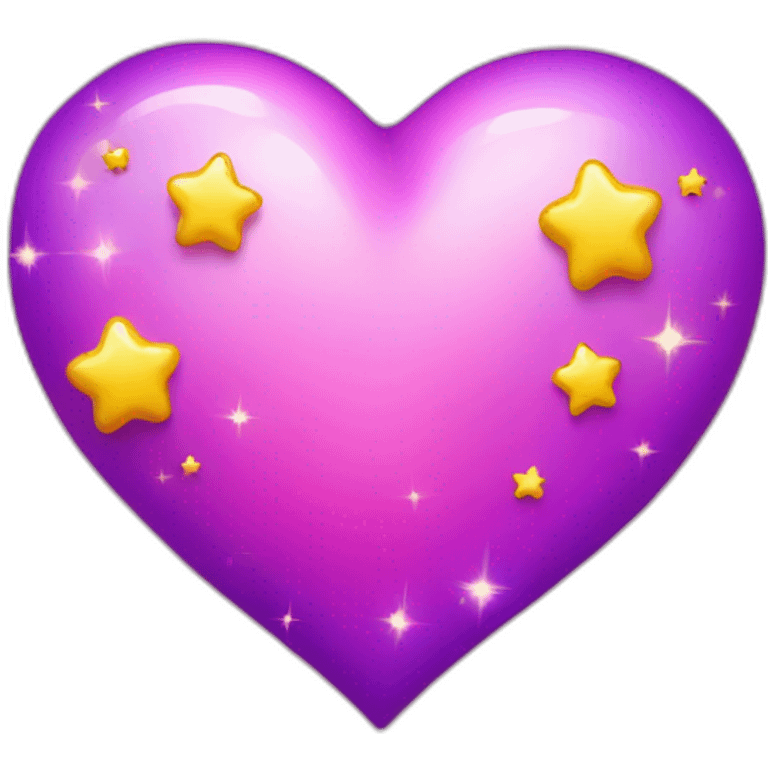 pink-and-purple-heart-with-yellow-sparkles emoji