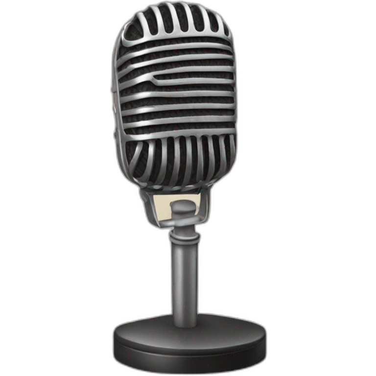 Microphone vintage stand emoji