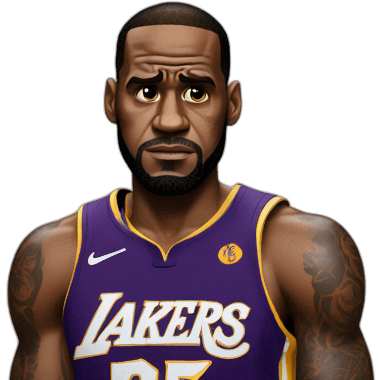 Sad lebron emoji