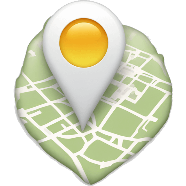 white map pin emoji