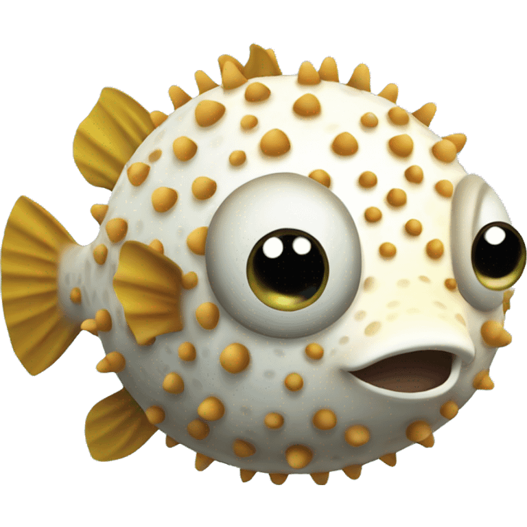 Cute pufferfish  emoji