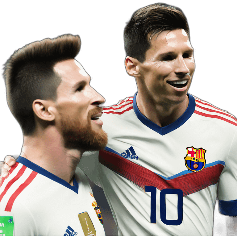 Messi kiss Ronaldo emoji