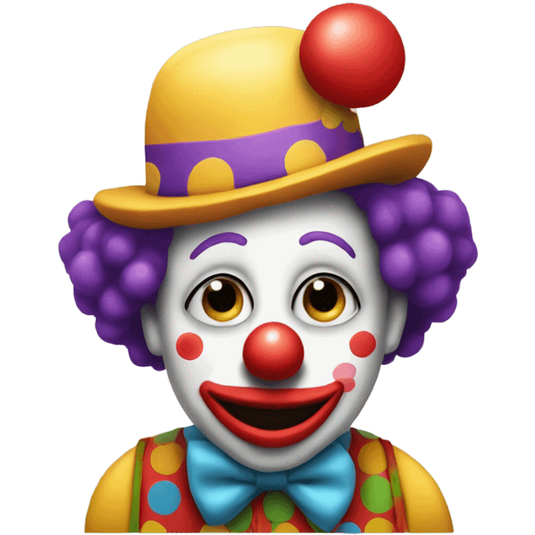 A clown with a hat that says “bubs” emoji