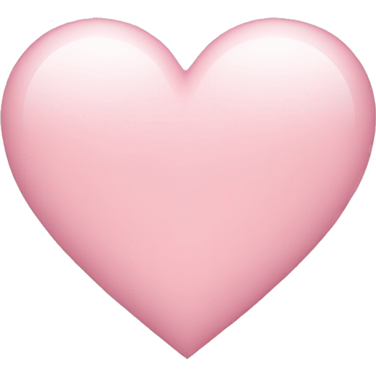 Light pink heart  emoji