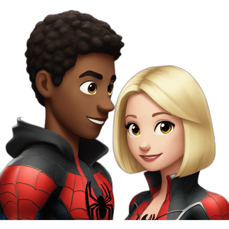 Miles morales and gwen emoji