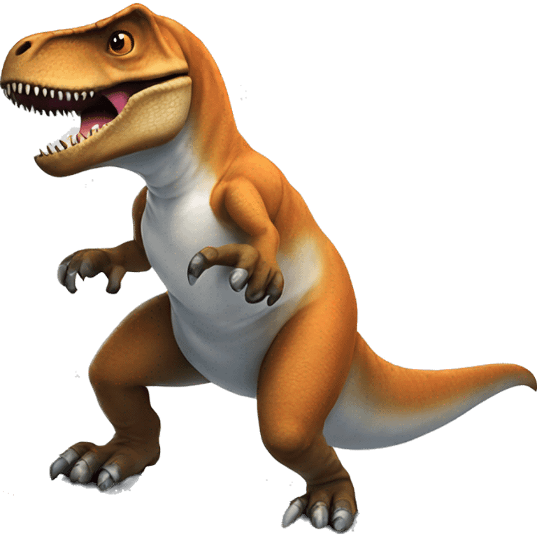 T-Rex snowboarding  emoji