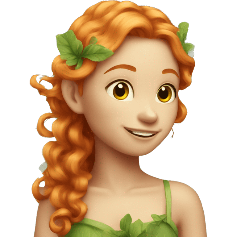 Beautiful ginger fairy   emoji