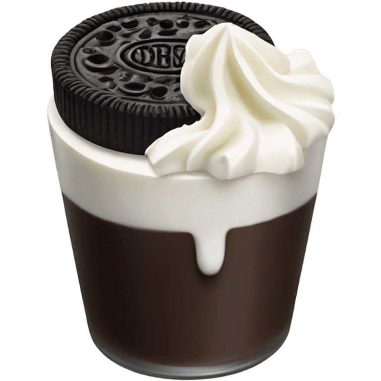 Oreo cheesecake shot emoji