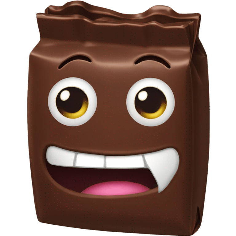 Packet of chocolate  emoji