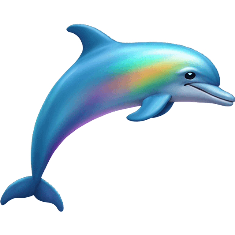 Dolphin rainbow emoji