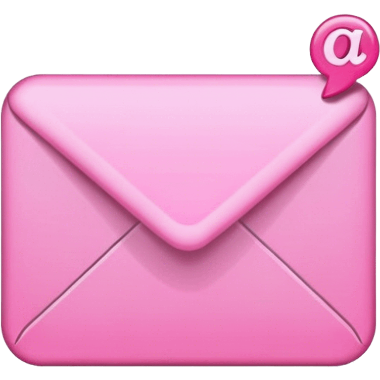 pink email emoji