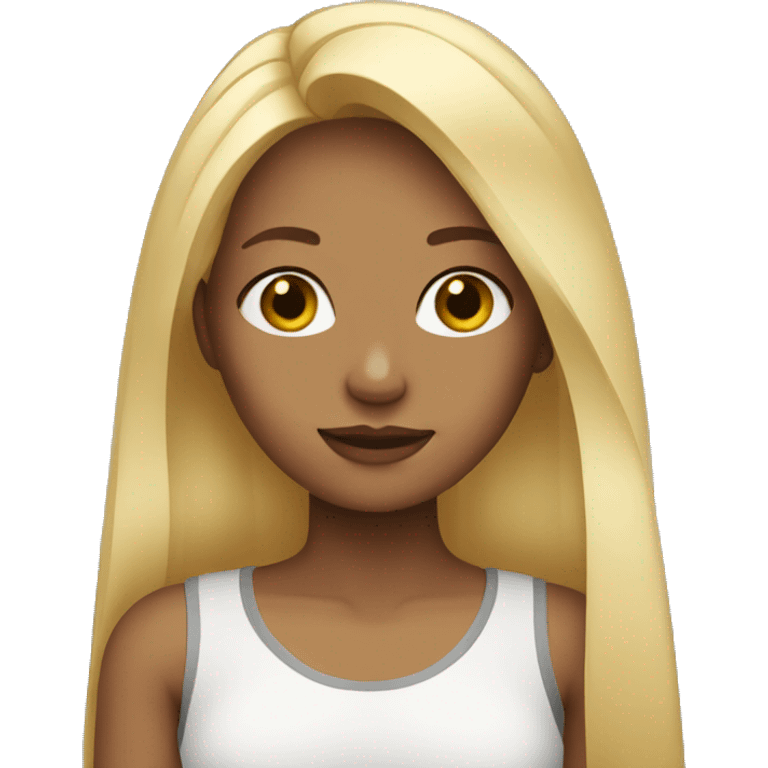 Girl with blonde hair  emoji