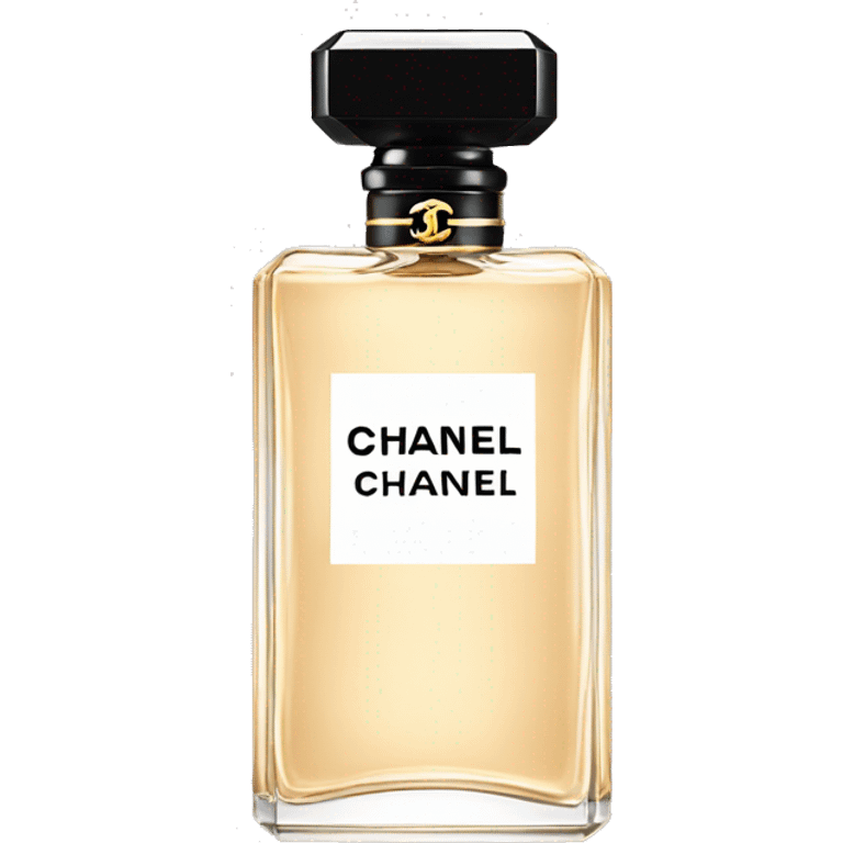 black Chanel  perfume  emoji