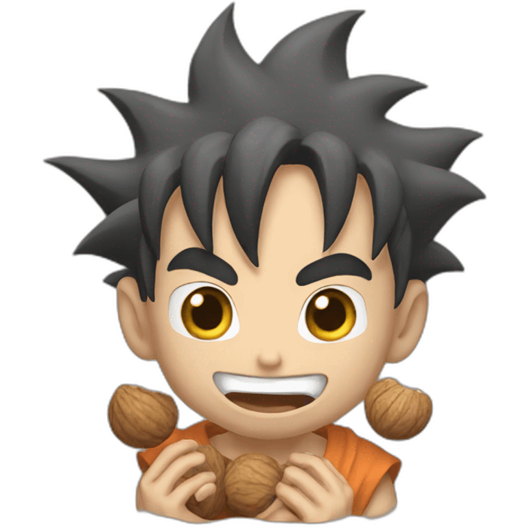 goku holding nuts emoji