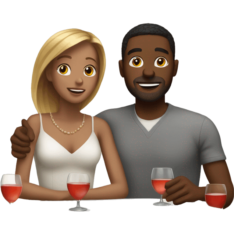 white couple on a date emoji