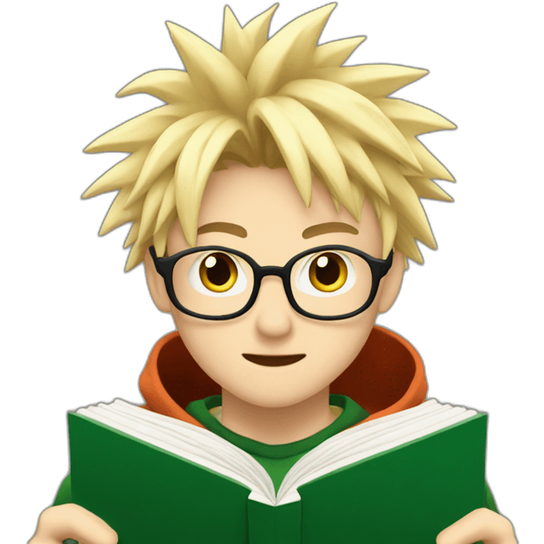 bakugo studying emoji