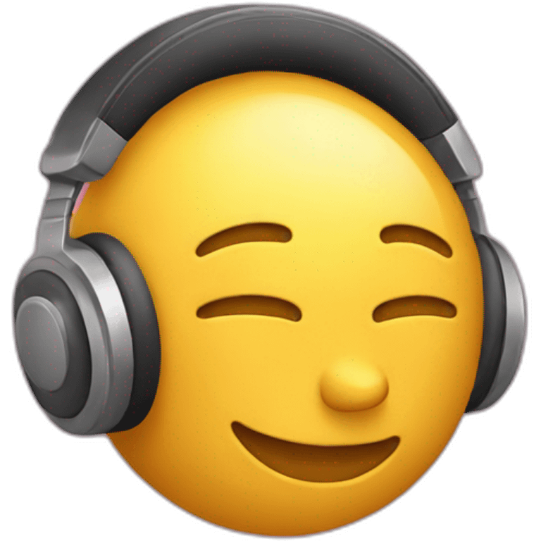 an ear listening to music emoji