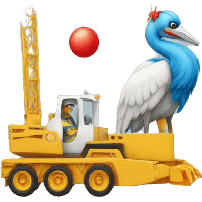 un crane et un clown emoji