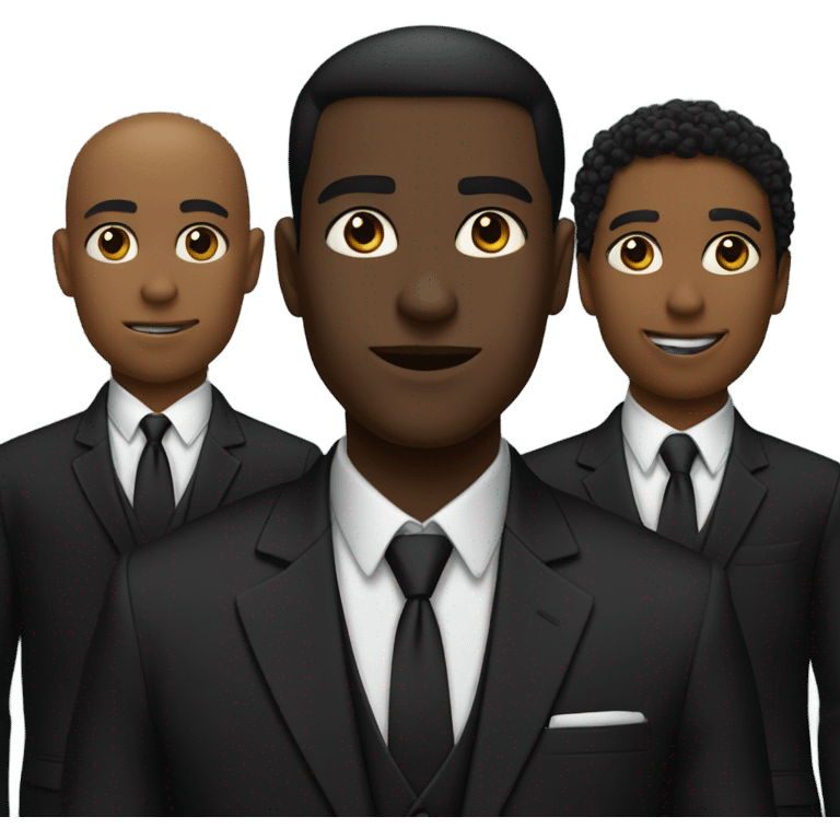 men in black black girl emoji