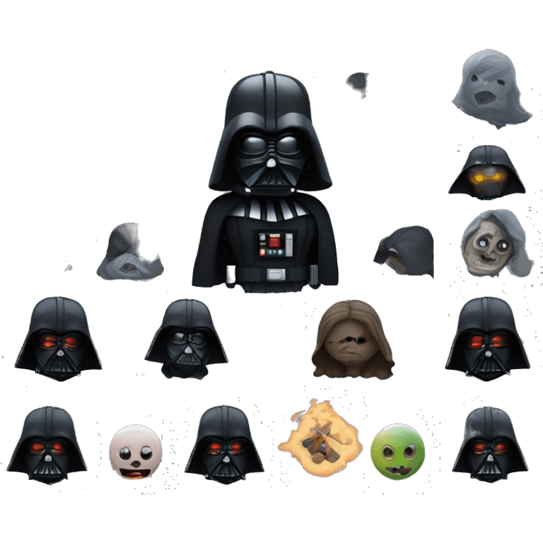 Darth Vader’s seriously dusty disturbing disgusting ghostly haunted horror house  emoji