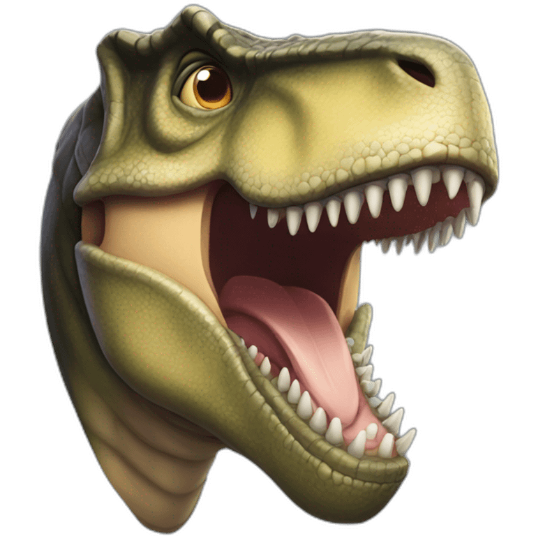 tyrannosaurus rex grin emoji