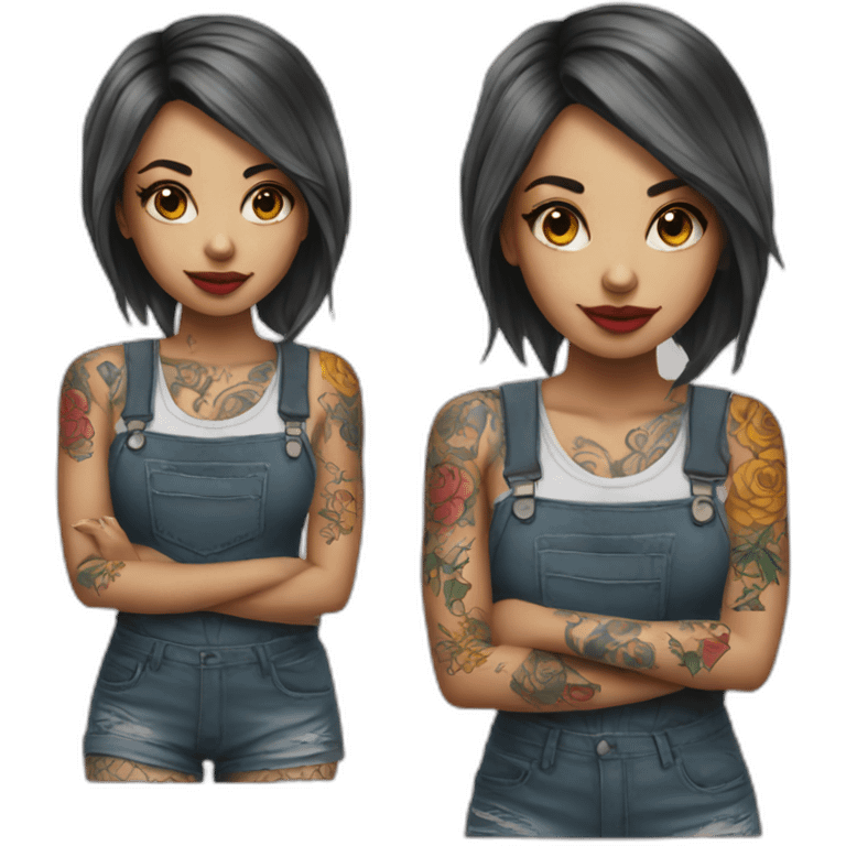 girl tattoo artist emoji