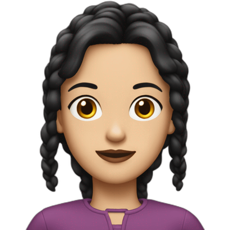 Vilma Dinkley with black hair emoji