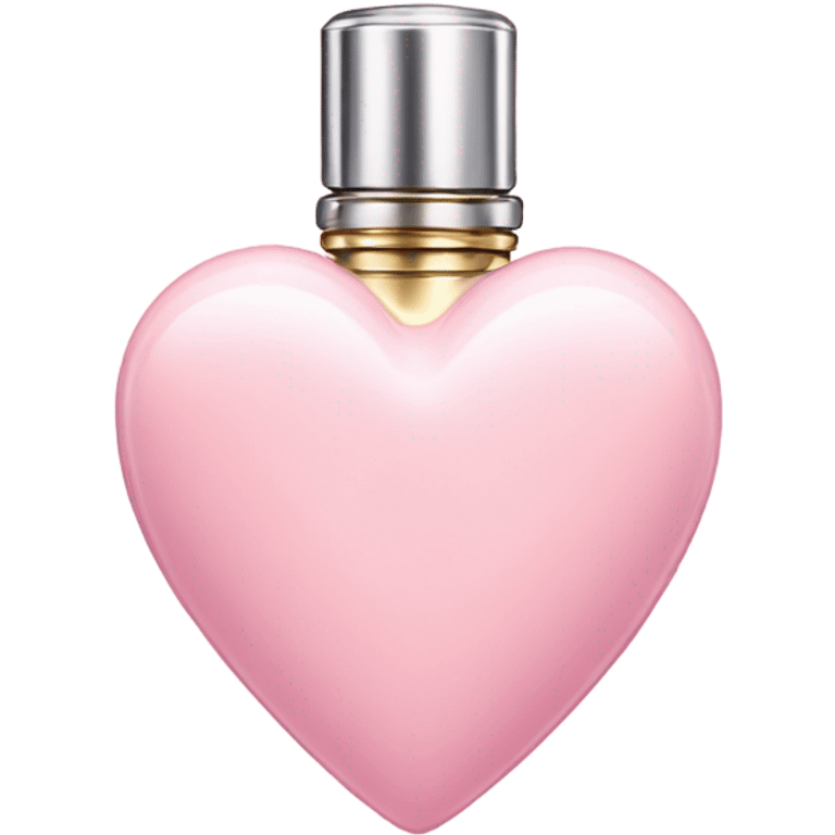 Pastel Pink heart shaped perfume  emoji