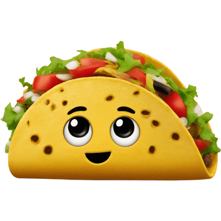 Taco with a Mexican hat on  emoji