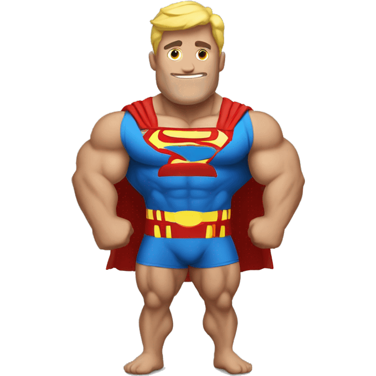 Superhero body builder emoji