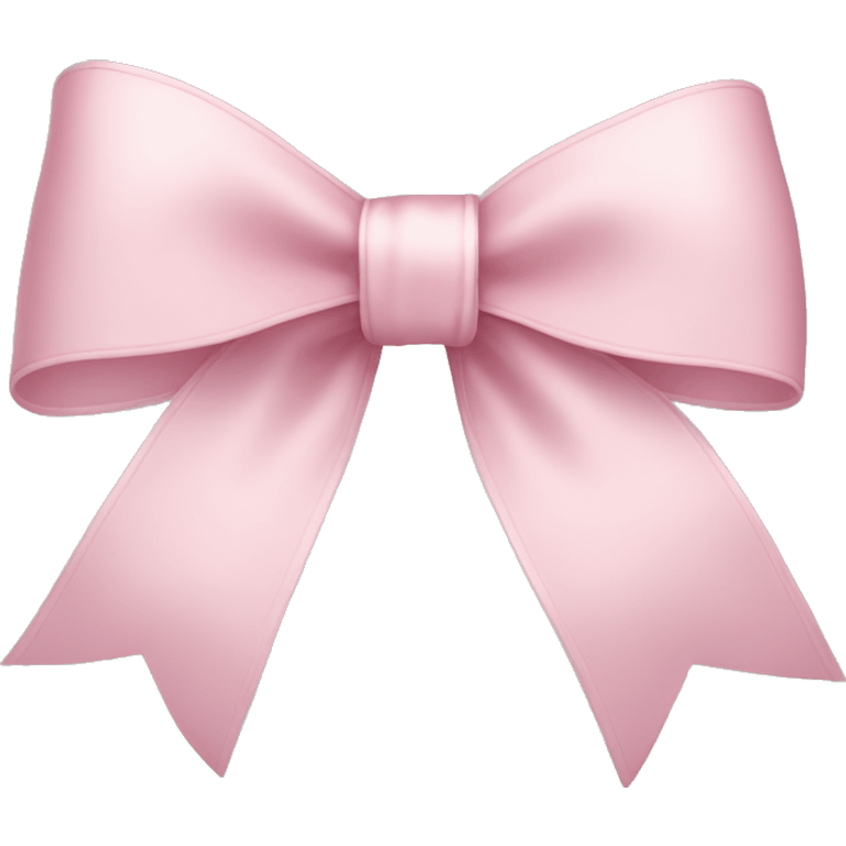 light pink ribbon bow emoji