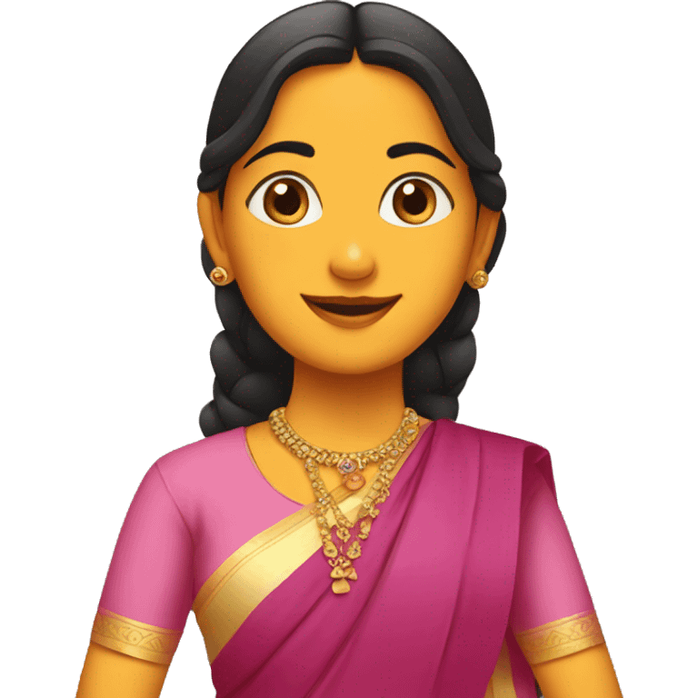 Marathi girl in nauwari emoji