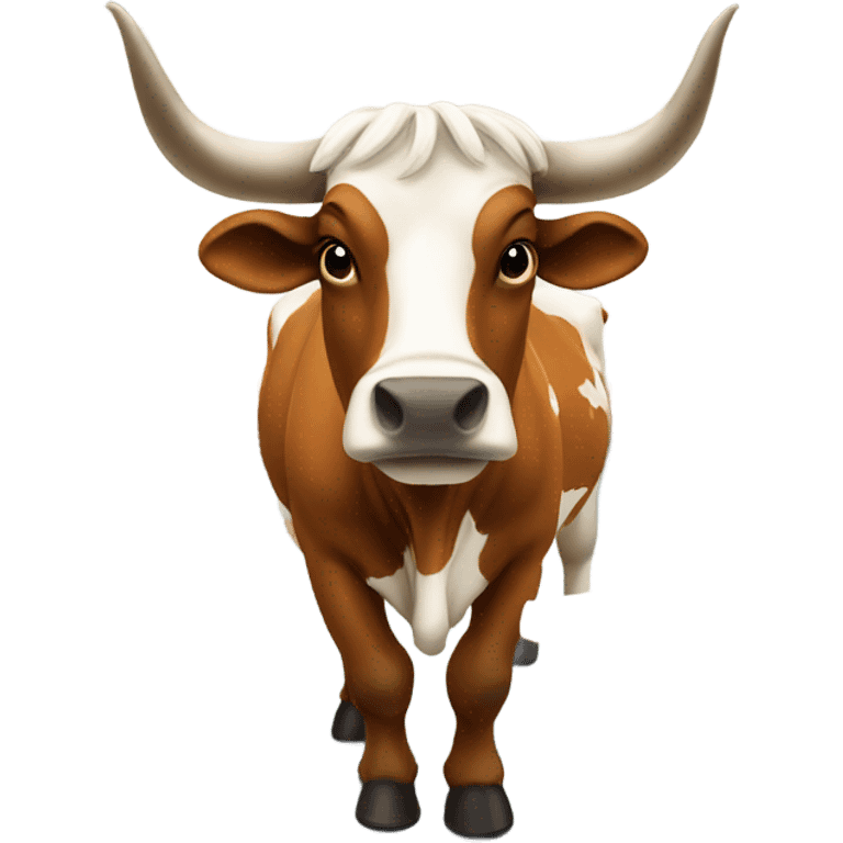 longhorn bull in a classroom emoji