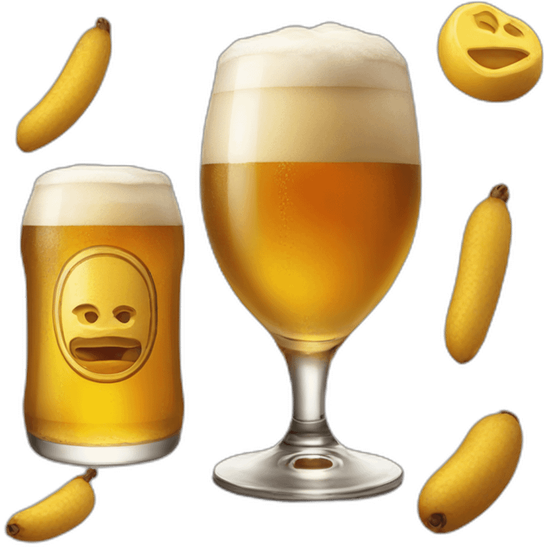 Une bière emoji